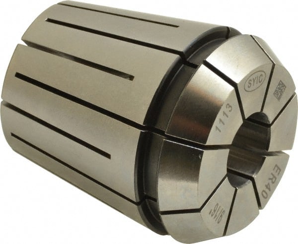 Parlec - 9/16" ER40 Coolant Collet - 1.811" OAL, 1.614" Overall Diam - Exact Tooling