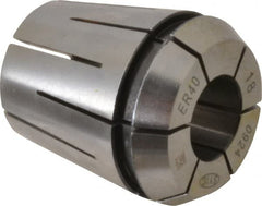 Parlec - 18mm ER40 Coolant Collet - 1.811" OAL, 1.614" Overall Diam - Exact Tooling