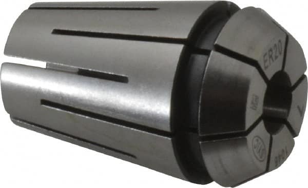 Parlec - 7mm ER20 Coolant Collet - 1.24" OAL, 0.827" Overall Diam - Exact Tooling