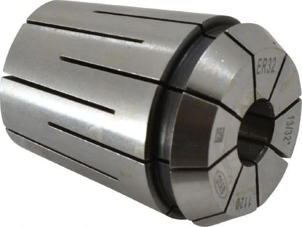 Parlec - 13/32" ER32 Coolant Collet - 1.574" OAL, 1.3" Overall Diam - Exact Tooling