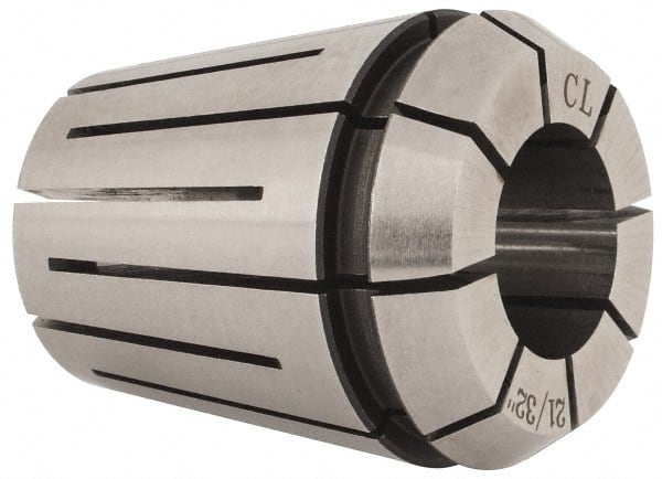 Parlec - 21/32" ER32 Coolant Collet - 1.574" OAL, 1.3" Overall Diam - Exact Tooling