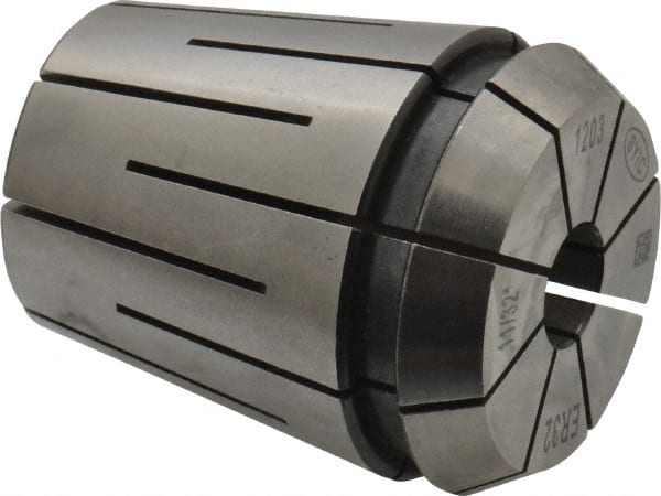 Parlec - 11/32" ER32 Coolant Collet - 1.574" OAL, 1.3" Overall Diam - Exact Tooling