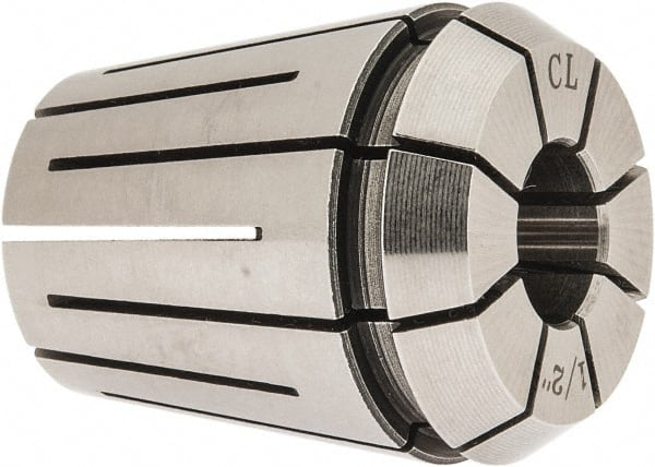 Parlec - 1/2" ER32 Coolant Collet - 1.574" OAL, 1.3" Overall Diam - Exact Tooling