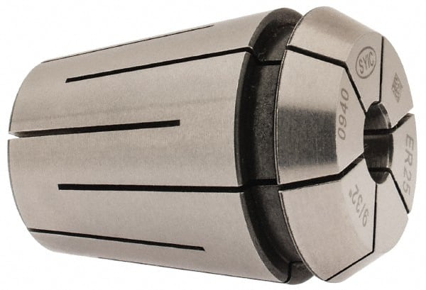 Parlec - 9/32" ER25 Coolant Collet - 1.338" OAL, 1.023" Overall Diam - Exact Tooling