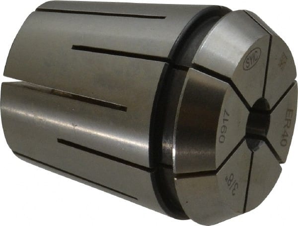 Parlec - 3/8" ER40 Coolant Collet - 1.811" OAL, 1.614" Overall Diam - Exact Tooling
