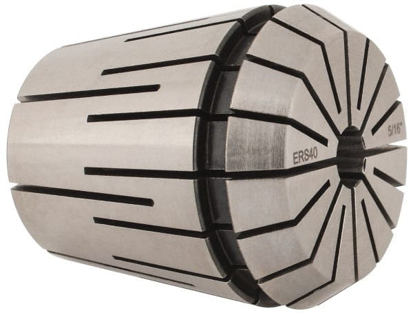 Parlec - 5/16" ER40 Coolant Collet - 1.811" OAL, 1.614" Overall Diam - Exact Tooling
