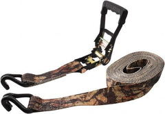 Erickson Manufacturing - 27' Long x 2" Wide, 10,000 Lb Basket Capacity, Polyester & Steel Web Sling - Camouflage Green - Exact Tooling