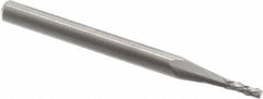Accupro - 1/16" Diam, 3/16" LOC, Plain End, Solid Carbide Diamond Pattern Router Bit - Right Hand Cut, 1-1/2" OAL, 1/8" Shank Diam, Use on Fiberglass - Exact Tooling