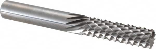 Accupro - 5/16" Diam, 1" LOC, Burr End, Solid Carbide Diamond Pattern Router Bit - Right Hand Cut, 2-1/2" OAL, 5/16" Shank Diam, Use on Fiberglass - Exact Tooling