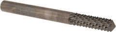 Accupro - 1/4" Diam, 3/4" LOC, Drill Point End, Solid Carbide Diamond Pattern Router Bit - Right Hand Cut, 2-1/2" OAL, 1/4" Shank Diam, Use on Fiberglass, Phenolic - Exact Tooling