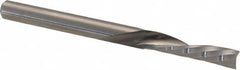 Accupro - 1/8" Cutting Diam x 1/2" Length of Cut, 1 Flute, Downcut Spiral Router Bit - Uncoated, Right Hand Cut, Solid Carbide, 1-1/2" OAL x 1/8" Shank Diam, Single Edge, 21° Helix Angle - Exact Tooling