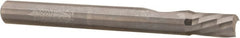 Accupro - 1/4" Cutting Diam x 3/8" Length of Cut, 1 Flute, Downcut Spiral Router Bit - Uncoated, Right Hand Cut, Solid Carbide, 2-1/2" OAL x 1/4" Shank Diam, Single Edge, 21° Helix Angle - Exact Tooling