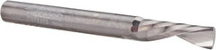 Accupro - 1/4" Cutting Diam x 3/4" Length of Cut, 1 Flute, Downcut Spiral Router Bit - Uncoated, Right Hand Cut, Solid Carbide, 2-1/2" OAL x 1/4" Shank Diam, Single Edge, 21° Helix Angle - Exact Tooling