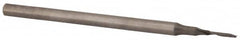 Accupro - 1mm Cutting Diam x 5mm Length of Cut, 1 Flute, Upcut Spiral Router Bit - Uncoated, Right Hand Cut, Solid Carbide, 57mm OAL x 3mm Shank Diam, Single Edge, 21° Helix Angle - Exact Tooling