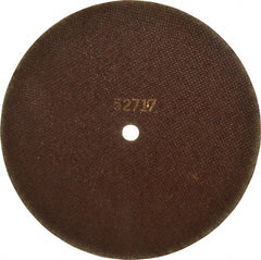 Tru-Maxx - 10" 46 Grit Aluminum Oxide Cutoff Wheel - 1/16" Thick, 5/8" Arbor, 6,112 Max RPM, Use with Stationary Tools - Exact Tooling