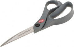 Clauss - 3-1/4" LOC, 8" OAL Titanium Standard Shears - Right Hand, Glass Filled Nylon Offset Handle, For General Purpose Use - Exact Tooling