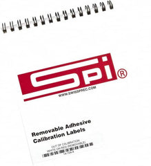 SPI - Inspection Label - Legend: Out Of Calibration Do Not Use, English, White & Red, 2" Long x 1/2" High, No Coating - Exact Tooling