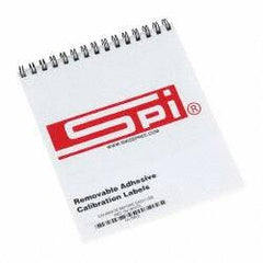 SPI - Inspection Label - Legend: Calibrate Before Each Use, English, Red & White, 2" Long x 1/2" High, No Coating - Exact Tooling