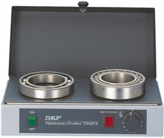 SKF - 16" Long x 10 Wide x 5" High, 110 Volt Hot Plate - 120 to 390°F, 1 Burner, 1000 Watt - Exact Tooling