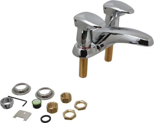 Moen - Knob Metering Handle, Deck Plate Bathroom Faucet - Two Handle, No Drain, Standard Spout - Exact Tooling