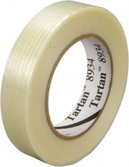 3M - 36mm x 55m Clear Rubber Adhesive Filament Tape - Exact Tooling