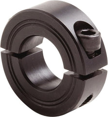 Climax Metal Products - 23mm Bore, Steel, Two Piece Clamp Collar - 1-7/8" Outside Diam - Exact Tooling