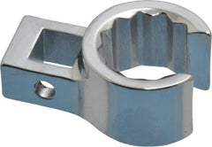 Proto - 11/16" 12 Point 3/8" Drive Chrome Flare Nut Crowfoot Wrench - 1-1/32" Head Diam x 11/16" Head Thickness, 1-1/2" OAL - Exact Tooling