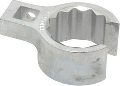 Proto - 1" 12 Point 3/8" Drive Chrome Flare Nut Crowfoot Wrench - 1-29/64" Head Diam x 25/32" Head Thickness, 1" OAL - Exact Tooling