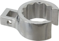 Proto - 1-1/16" 12 Point 3/8" Drive Chrome Flare Nut Crowfoot Wrench - 1-17/32" Head Diam x 25/32" Head Thickness, 1-1/2" OAL - Exact Tooling