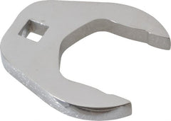 Proto - 1-7/16" 3/8" Drive Chrome Open End Crowfoot Wrench - 2.4" Head Diam x 0.38" Head Thickness - Exact Tooling