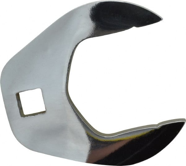 Proto - 1-1/2" 3/8" Drive Chrome Open End Crowfoot Wrench - 2.59" Head Diam x 0.38" Head Thickness - Exact Tooling