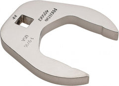 Proto - 1-9/16" 3/8" Drive Chrome Open End Crowfoot Wrench - 2.59" Head Diam x 0.38" Head Thickness - Exact Tooling