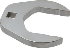 Proto - 1-3/4" 3/8" Drive Chrome Open End Crowfoot Wrench - 2.9" Head Diam x 0.38" Head Thickness - Exact Tooling