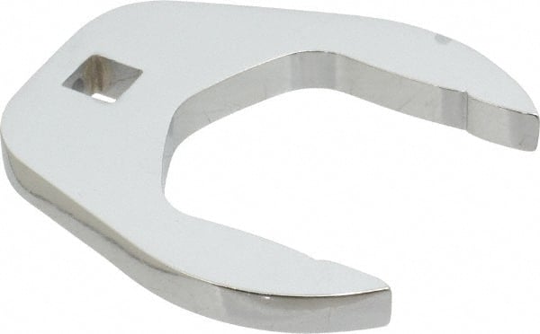 Proto - 1-13/16" 3/8" Drive Chrome Open End Crowfoot Wrench - 2.9" Head Diam x 0.38" Head Thickness - Exact Tooling