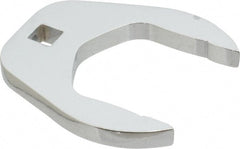 Proto - 1-13/16" 3/8" Drive Chrome Open End Crowfoot Wrench - 2.9" Head Diam x 0.38" Head Thickness - Exact Tooling