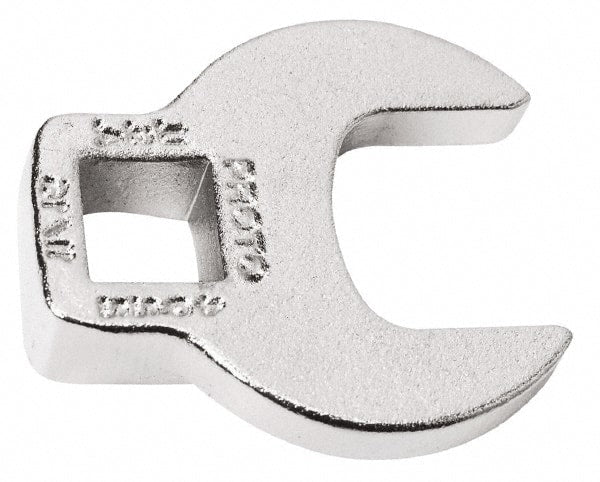 Proto - 3" 3/8" Drive Chrome Open End Crowfoot Wrench - 5.15" Head Diam x 1/2" Head Thickness - Exact Tooling