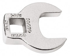 Proto - 3" 3/8" Drive Chrome Open End Crowfoot Wrench - 5.15" Head Diam x 1/2" Head Thickness - Exact Tooling