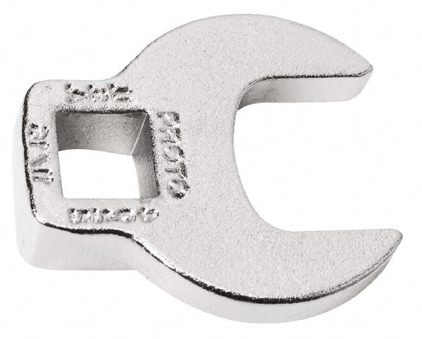 Proto - 2-11/16" 3/8" Drive Chrome Open End Crowfoot Wrench - 0.53" Head Diam x 1/4" Head Thickness - Exact Tooling