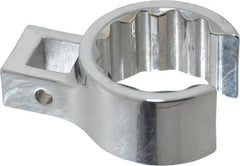 Proto - 1-3/16" 12 Point 1/2" Drive Full Polish Chrome Flare Nut Crowfoot Wrench - 1-11/16" Head Diam x 7/8" Head Thickness, 2.38" OAL - Exact Tooling