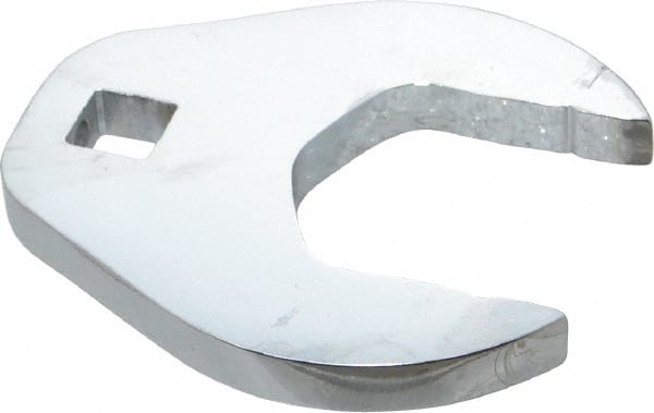 Proto - 1-5/8" 1/2" Drive Full Polish Chrome Open End Crowfoot Wrench - 3-7/32" Head Diam x 1/2" Head Thickness, 3-15/64" OAL - Exact Tooling