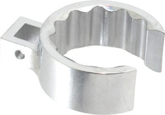 Proto - 1-3/4" 12 Point 1/2" Drive Full Polish Chrome Flare Nut Crowfoot Wrench - 2-3/8" Head Diam x 1" Head Thickness, 3.06" OAL - Exact Tooling