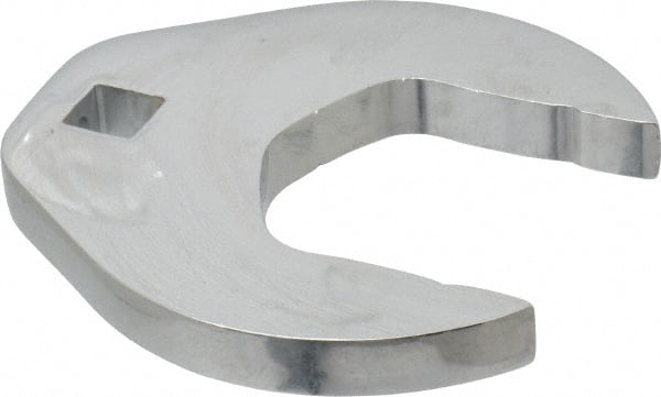 Proto - 2" 1/2" Drive Full Polish Chrome Open End Crowfoot Wrench - 3-29/32" Head Diam x 1/2" Head Thickness, 3-63/64" OAL - Exact Tooling