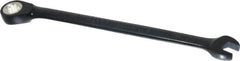 Proto - 1/4" 12 Point Combination Wrench - 15° Head Angle, 5" OAL, Steel, Black Chrome Finish - Exact Tooling