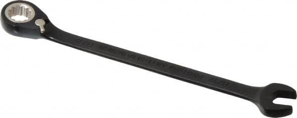 Proto - 11/32" 12 Point Combination Wrench - 15° Head Angle, 5-15/16" OAL, Steel, Black Chrome Finish - Exact Tooling