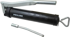PRO-LUBE - 6,000 Max psi, Lever Grease Gun - 14 oz Capacity, 1/8 Thread Outlet - Exact Tooling