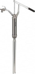 PRO-LUBE - 1/2" Outlet, Aluminum & Steel Hand Operated Transfer Pump - 10 oz per Stroke, For 15 to 55 Gal Drums, For Antifreeze, Heating Oils, Heavy & Light Oils, Motor Oil & Transmission Fluid - Exact Tooling