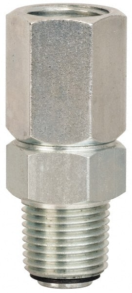 PRO-LUBE - 1/2" Diam, 1/2 x 1/2 Thread, Lubricant Meters and Control Valves Swivel - Exact Tooling