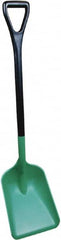 Remco - 13-7/8" High Square Plastic Shovel - 30-7/8" Long D-Grip Handle - Exact Tooling