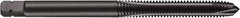 DORMER - 7/16-20 UNF, 3 Flute, Oxide Finish, Powdered Metal Spiral Point Tap - Plug Chamfer, Right Hand Thread, 3-5/32" OAL, 0.9055" Thread Length, 0.323" Shank Diam, 3B Class of Fit, Series E036 - Exact Tooling