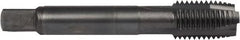 DORMER - M10x1.50 Metric Coarse, 3 Flute, Oxide Finish, Powdered Metal Spiral Point Tap - Plug Chamfer, Right Hand Thread, 2-15/16" OAL, 0.602" Thread Length, 0.381" Shank Diam, 6H Class of Fit, Series E006 - Exact Tooling